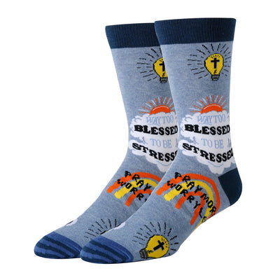 Men's Crew Socks - Too Blessed