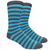 Charcoal Heather Grey Dress Sock
with Blue Stripe