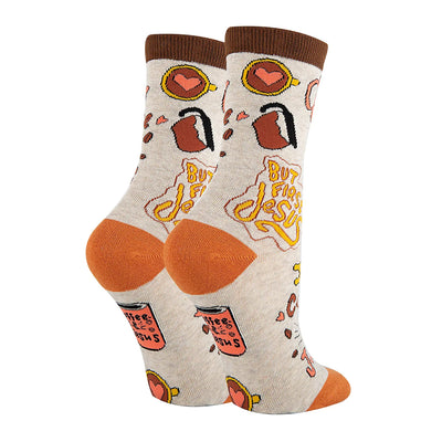 Women's Crew Socks - Coffee & Jesus