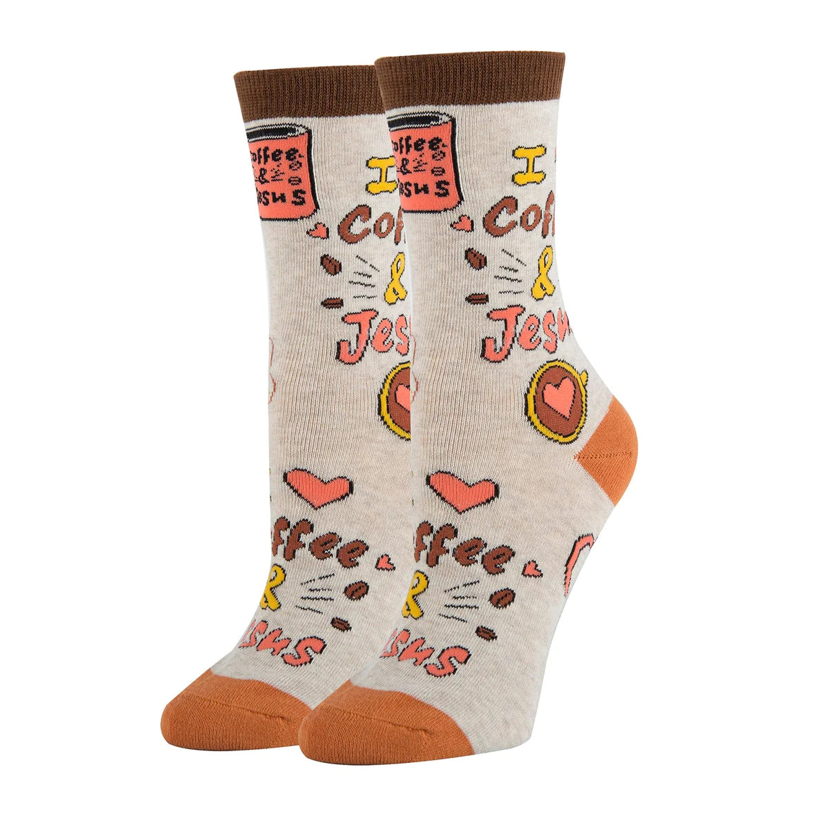 Women's Crew Socks - Coffee & Jesus