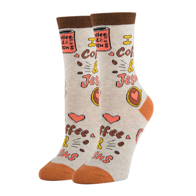 Women's Crew Socks - Coffee & Jesus