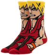 Street Fighter Ken 360 Character Crew Sock