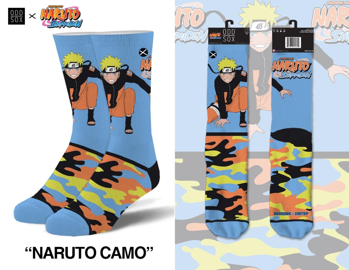 Naruto Camo  - Mens Crew Straight
